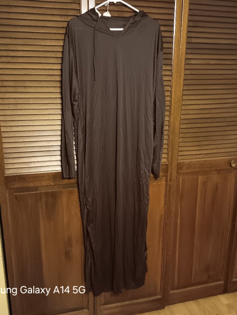 FUN WORLD Mens XL 40 42 Brown Hooded Monk Robe Halloween Costume Polyester Used